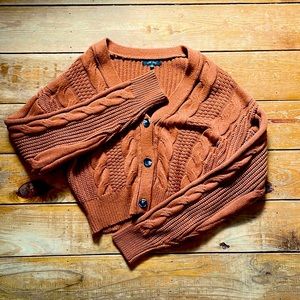 Burnt orange cardigan